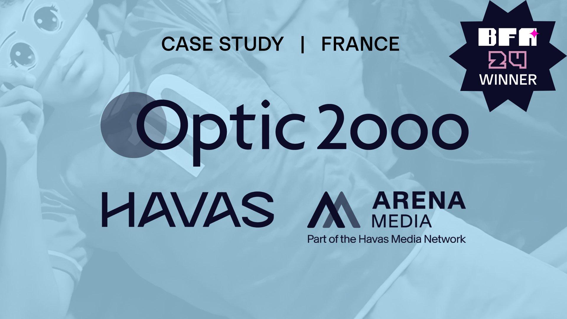 image with Optic2000, Havas and Arena Media logos