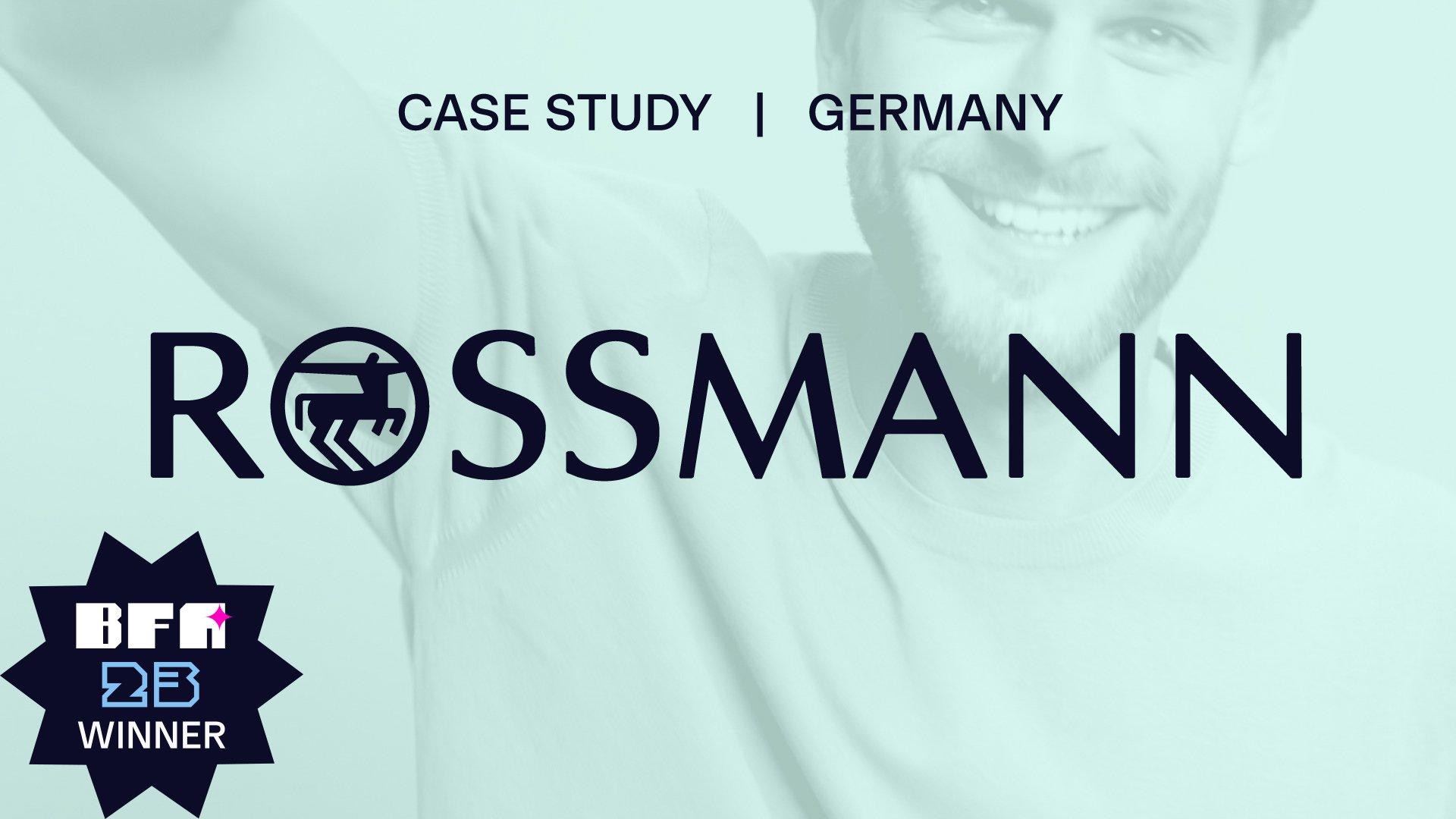 Rossmann BFA '23 Winner | Case Study | Germany - green image with a man smiling behind