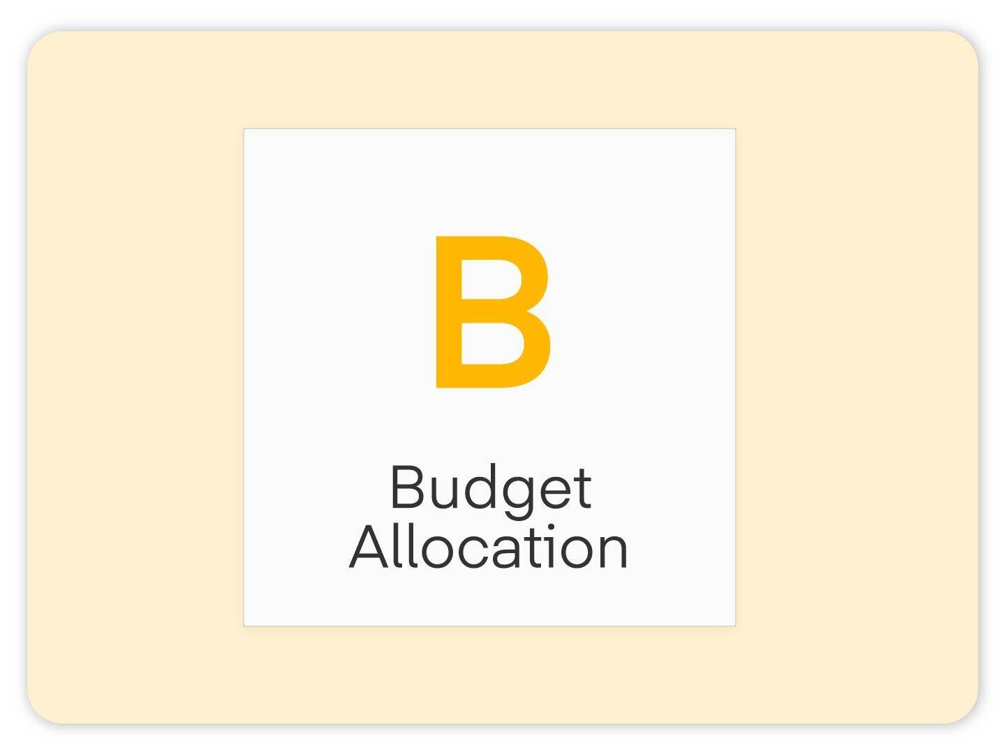 B - Budget Allocation