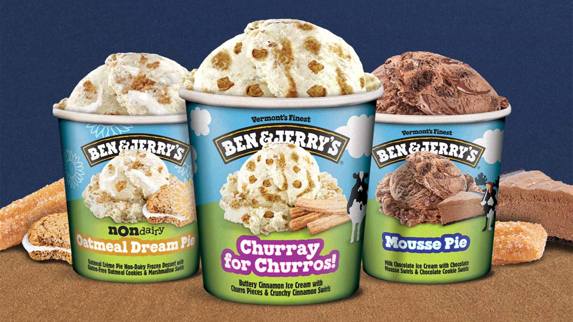 Image of Ben and Jerry's ice cream pints