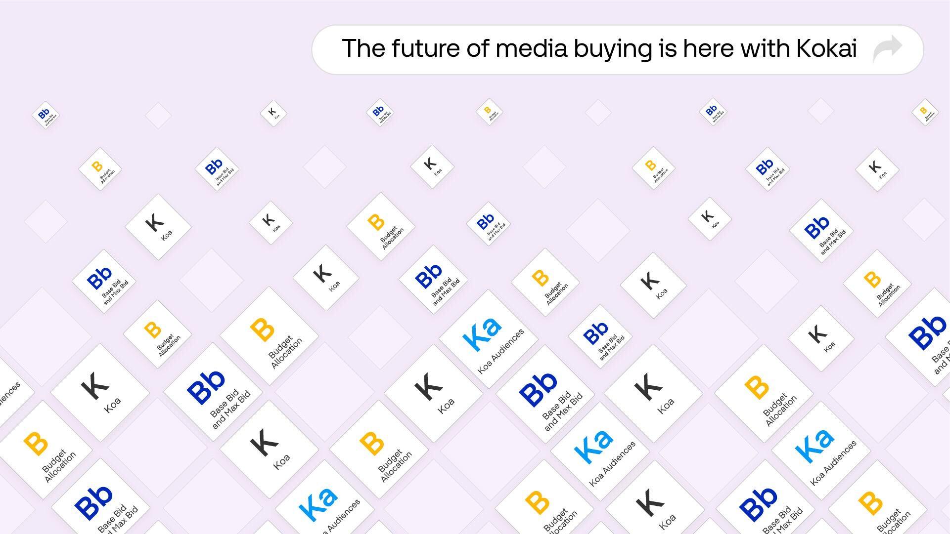 The future of media buying is here with Kokai - purple graphic of the Programmatic Table on The Trade Desk Platform